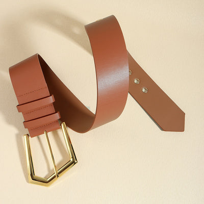 F&R Temperament Elastic Black Stretch Metal Waist Belt