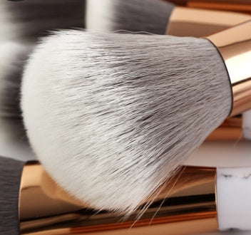F&R Valora 15-Piece Marble Makeup Brush Set