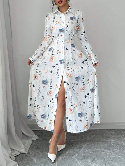 F&R Classy Print Maxi Dress