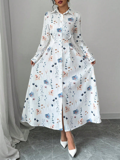 F&R Classy Print Maxi Dress