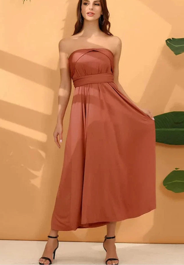 F&R Celeste Open-Back Maxi Dress