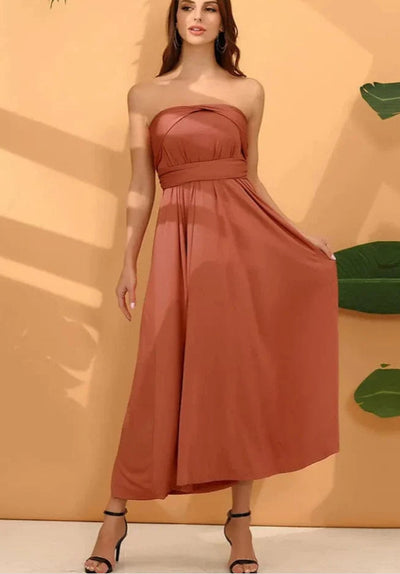 F&R Celeste Open-Back Maxi Dress