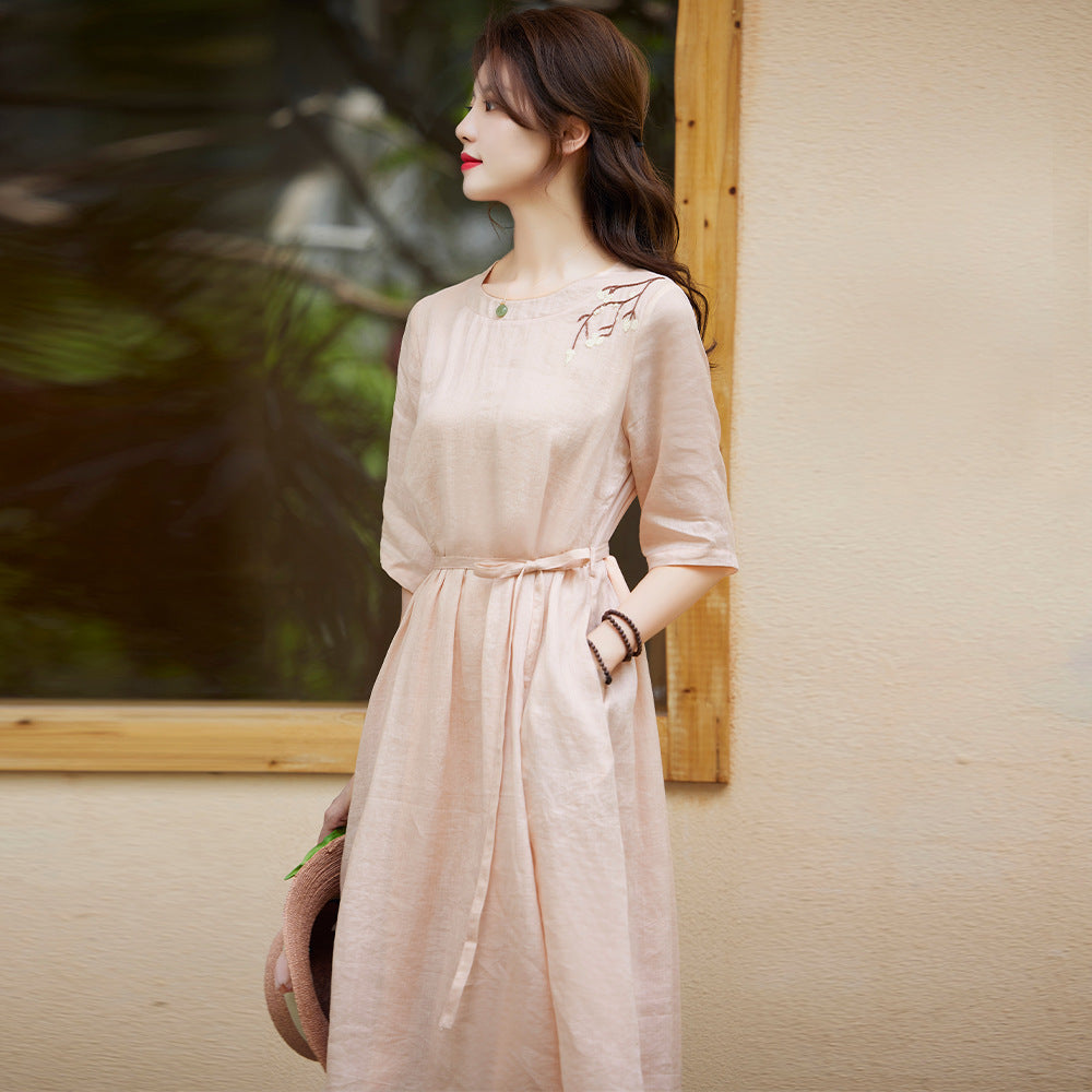 F&R Aelora Ramie Linen Dress