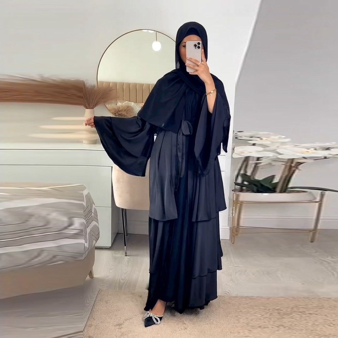 F&R Riwa Layered Abaya Cardigan