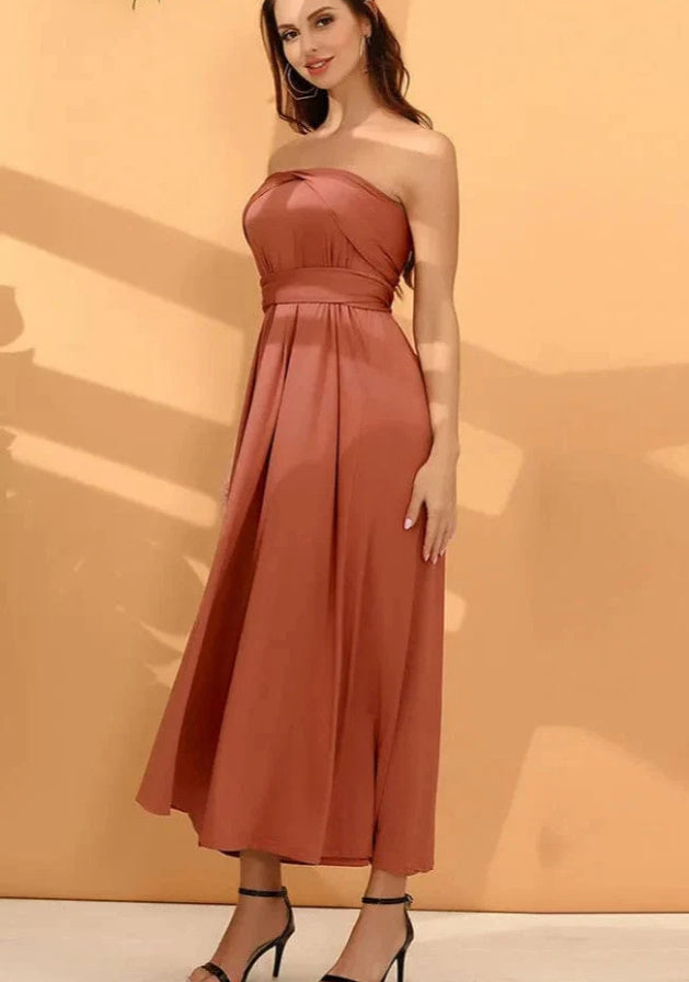 F&R Celeste Open-Back Maxi Dress