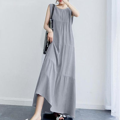 F&R Verra Linen Blend Midi Dress