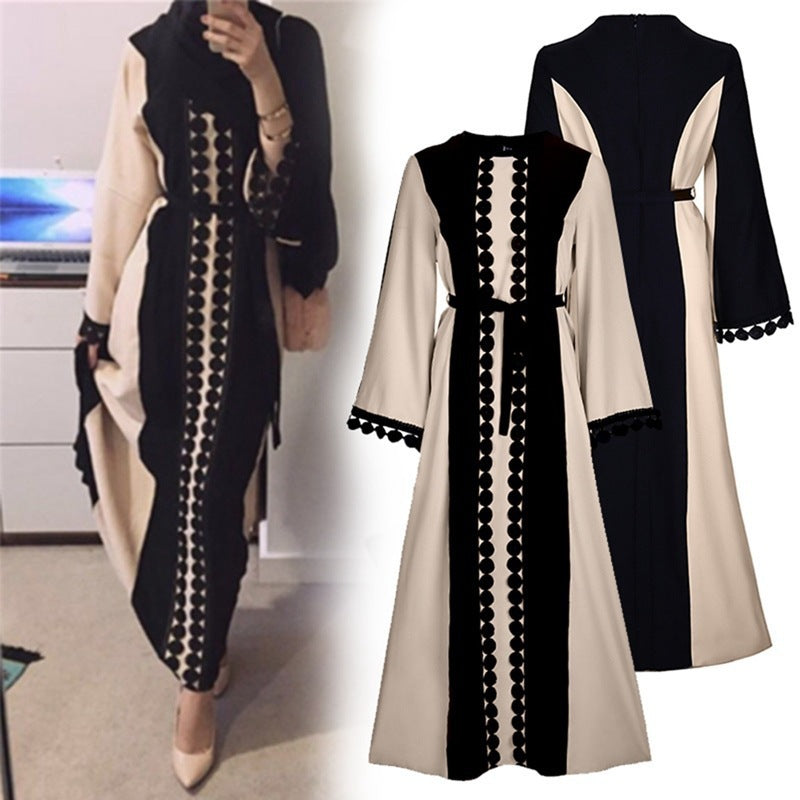 F&R Ayla Lace Patchwork Abaya