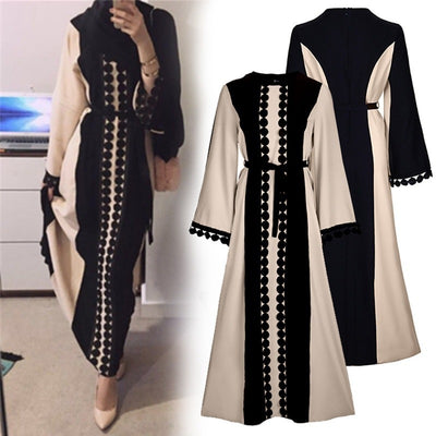 F&R Ayla Lace Patchwork Abaya