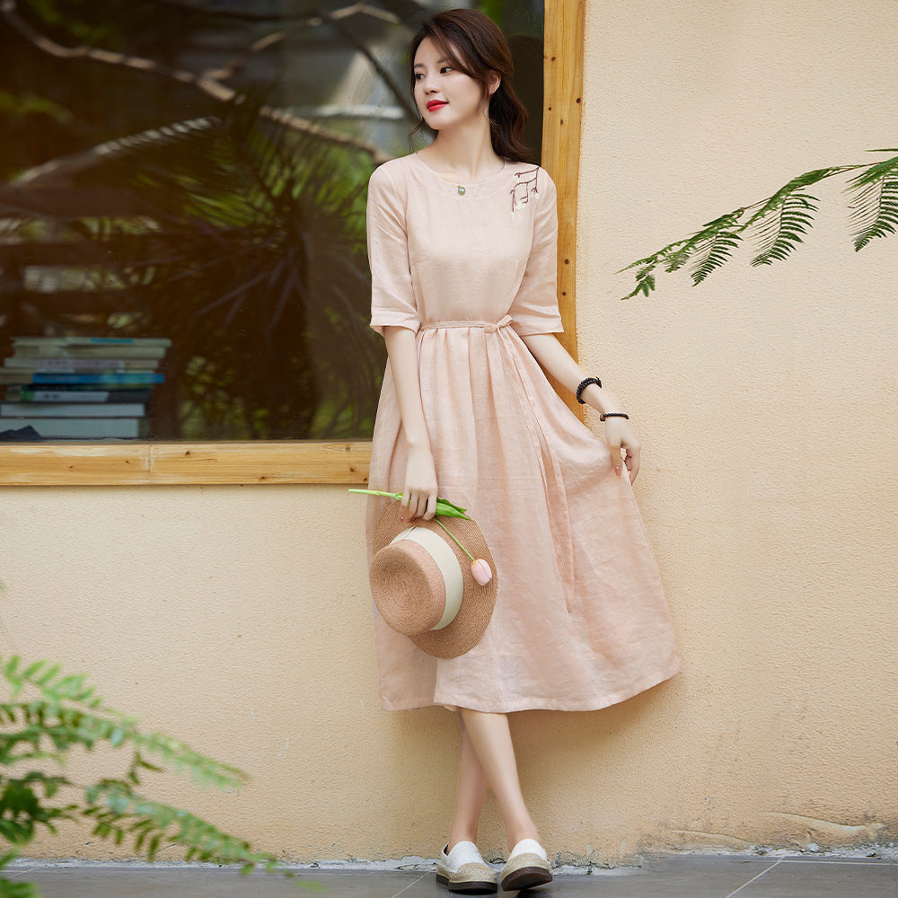 F&R Aelora Ramie Linen Dress
