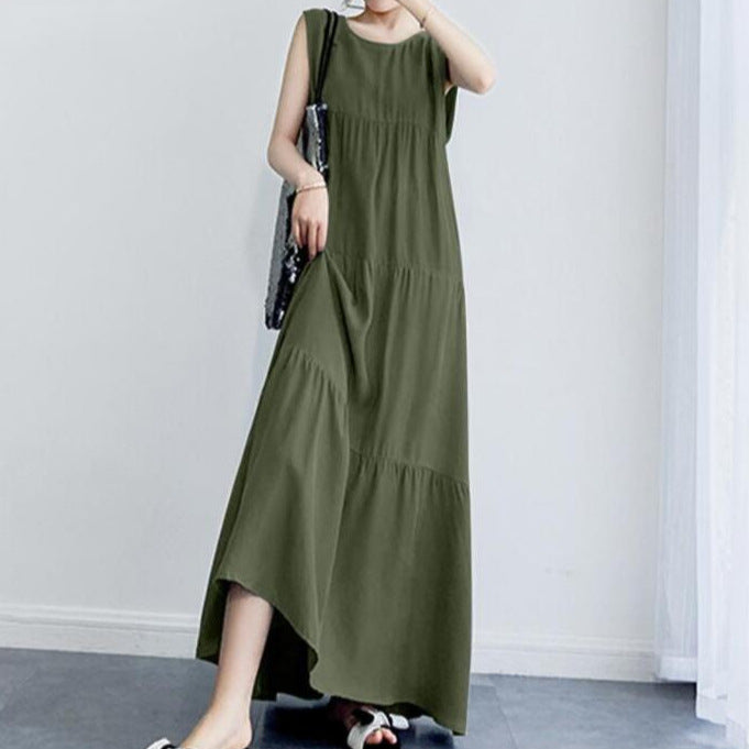 F&R Verra Linen Blend Midi Dress