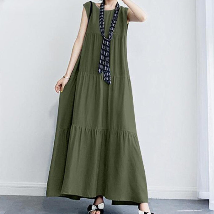 F&R Verra Linen Blend Midi Dress