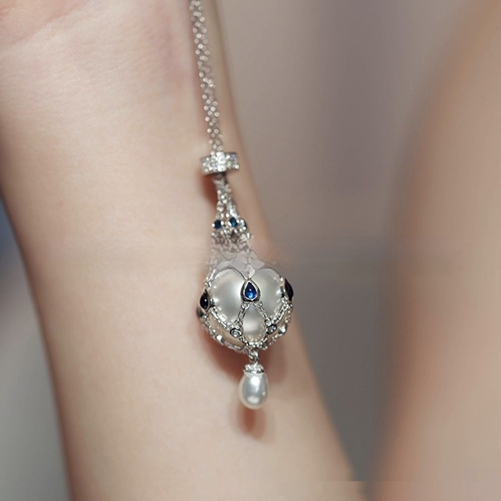 F&R Playful Pearl Gemstone Lavalier Pendant