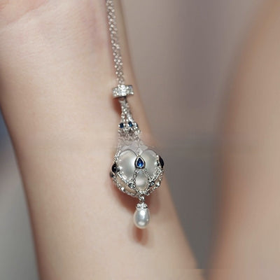 F&R Playful Pearl Gemstone Lavalier Pendant