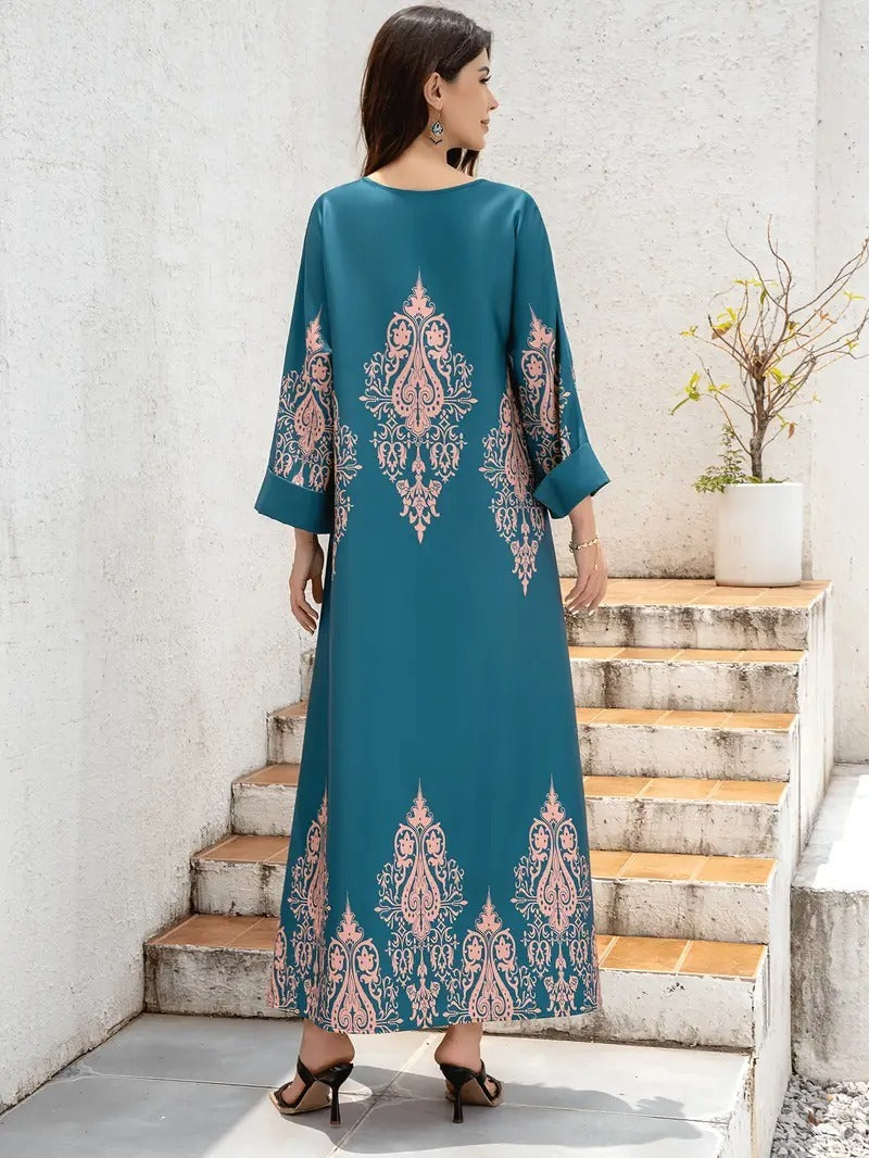 F&R Zahra Floral Elegance Abaya