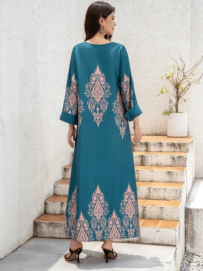 F&R Zahra Floral Elegance Abaya