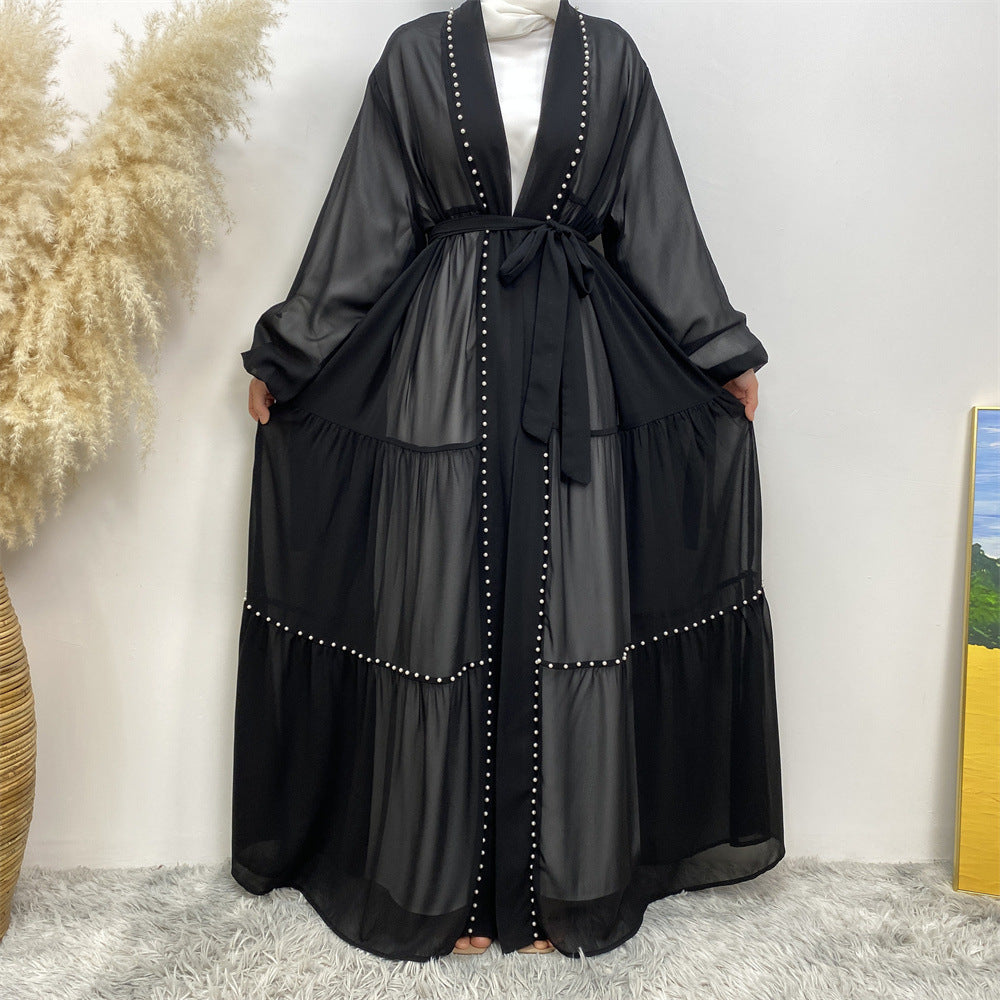 F&R Zainab Beaded Chiffon Robe