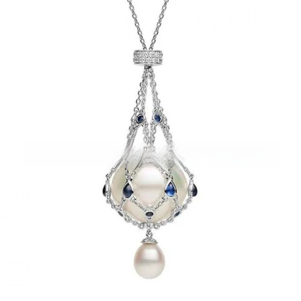 F&R Playful Pearl Gemstone Lavalier Pendant
