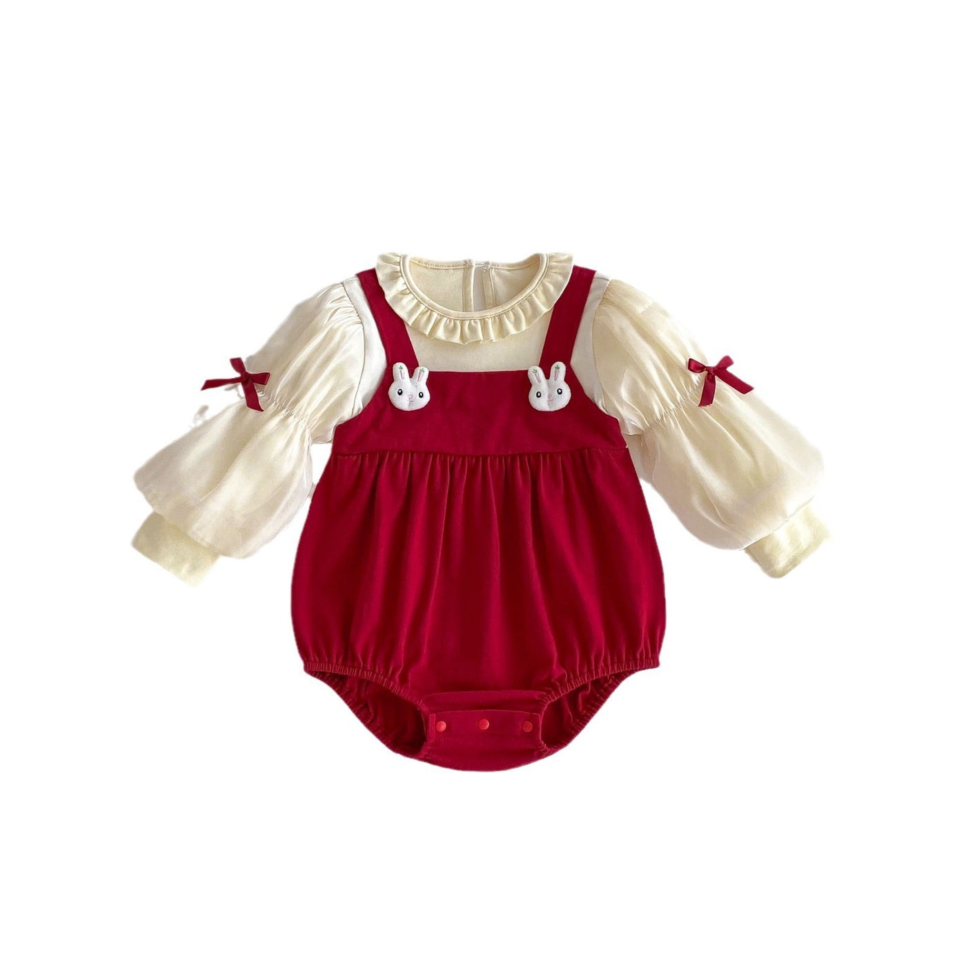 Baby Girl Princess Jumpsuit – Spring & Autumn Cotton Romper