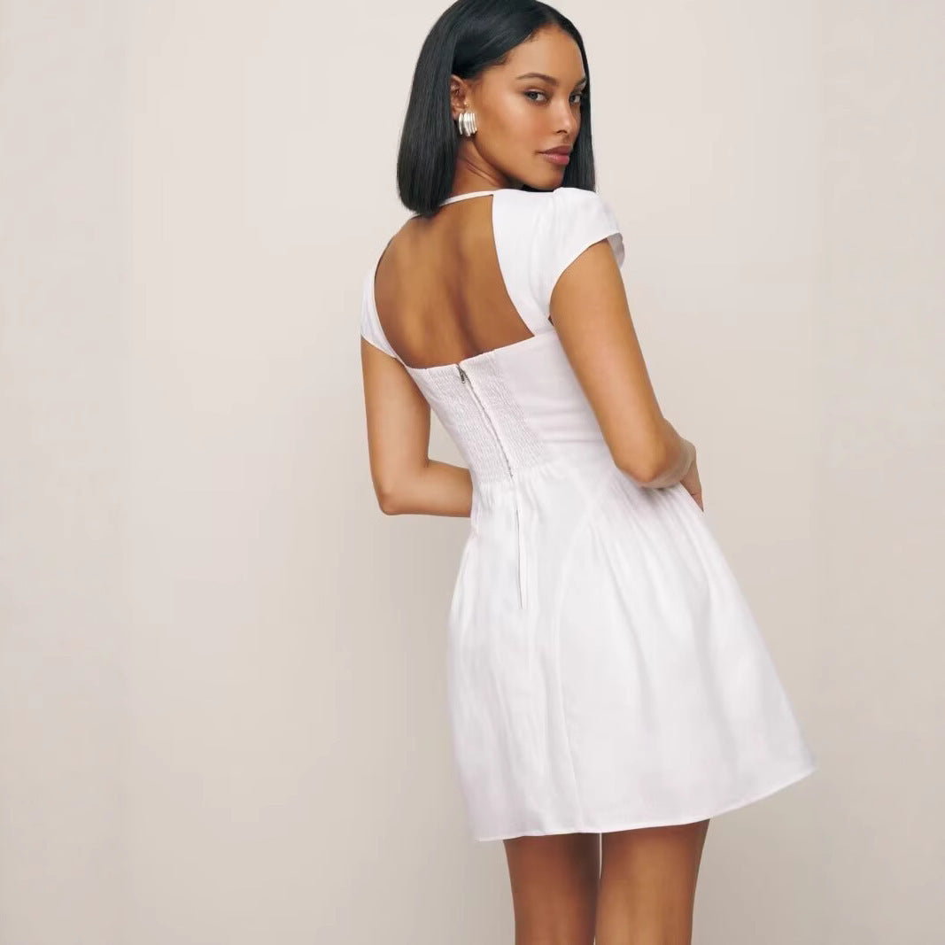 F&R Auren Square Neck Dress