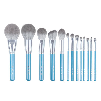 F&R Elara 13-Piece Wooden Makeup Brush Set
