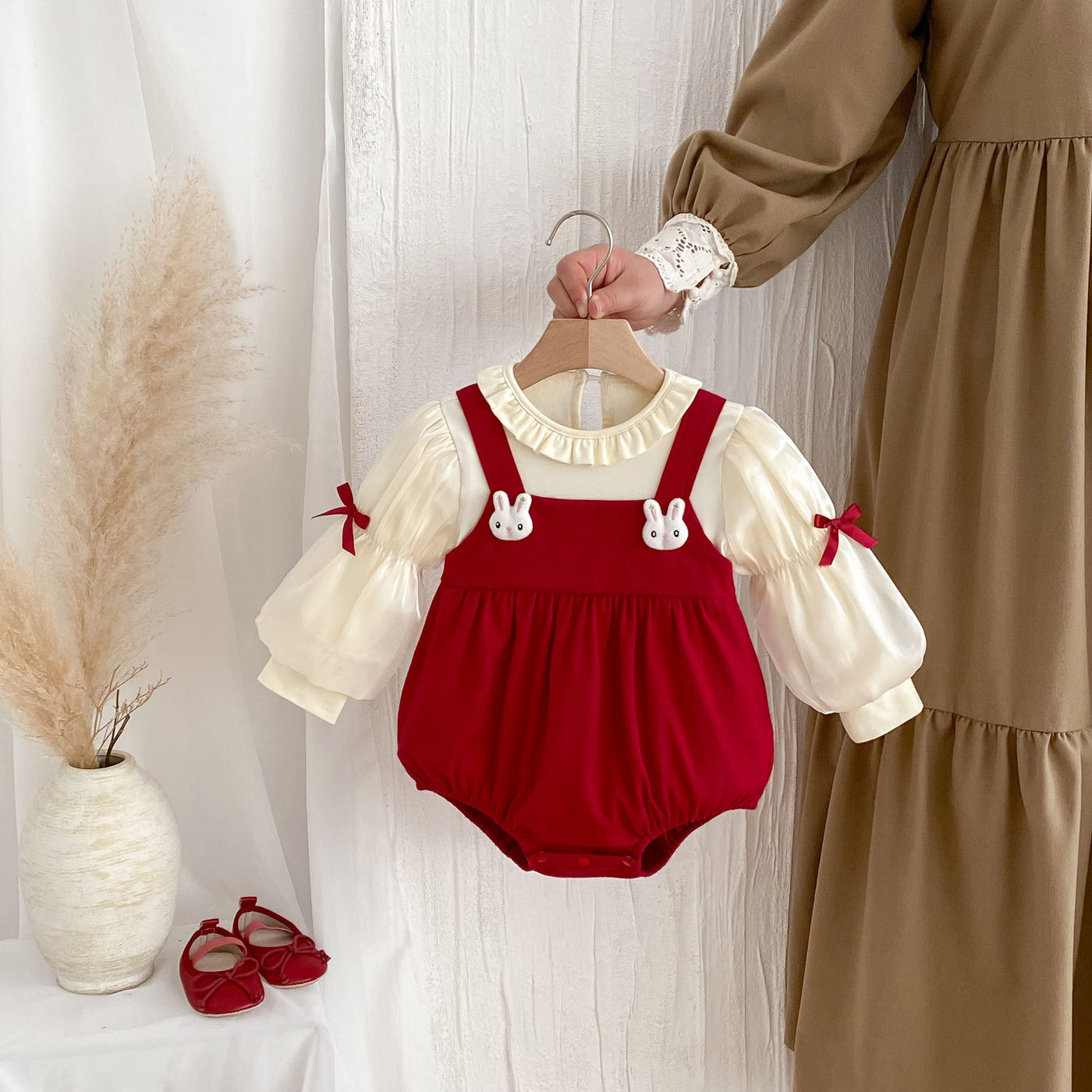 Baby Girl Princess Jumpsuit – Spring & Autumn Cotton Romper