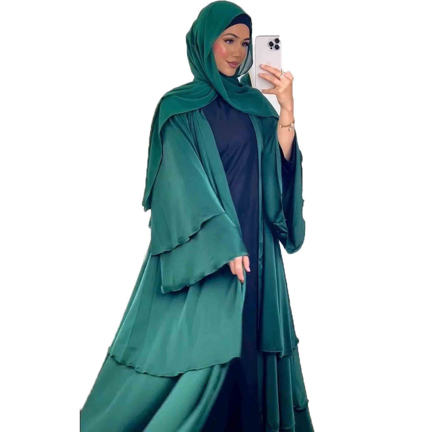 F&R Riwa Layered Abaya Cardigan