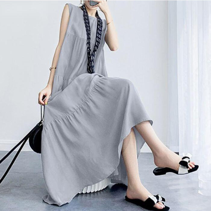 F&R Verra Linen Blend Midi Dress