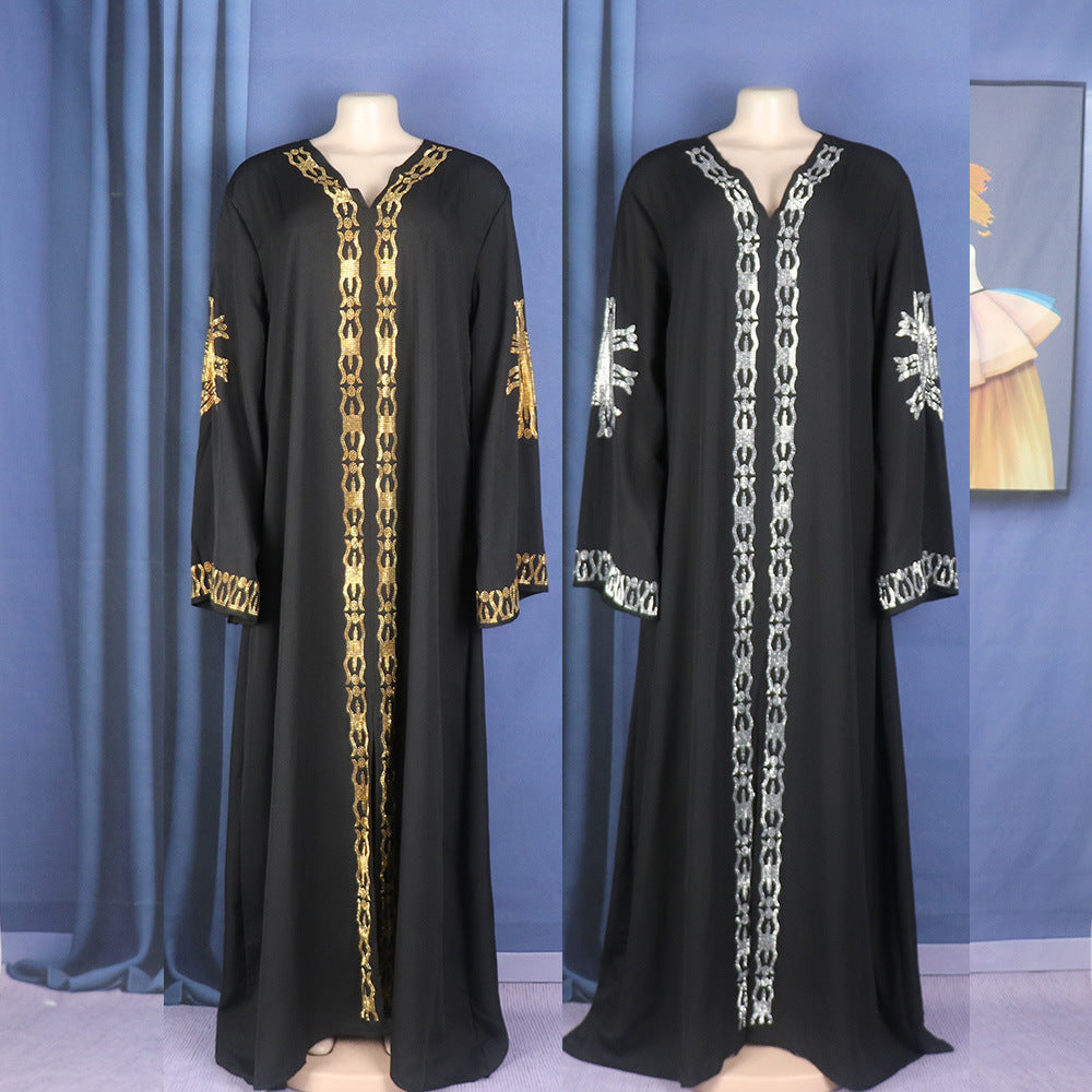 F&R Ethnic Style Plus Size Dress | Middle East Muslim Style Robe