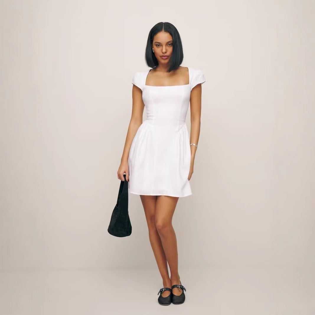 F&R Auren Square Neck Dress