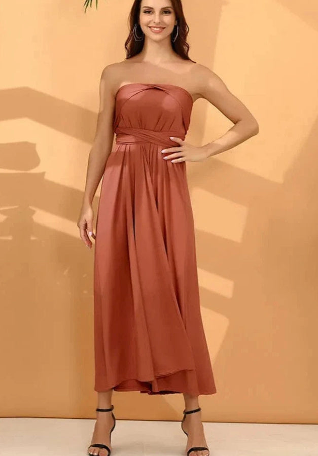 F&R Celeste Open-Back Maxi Dress