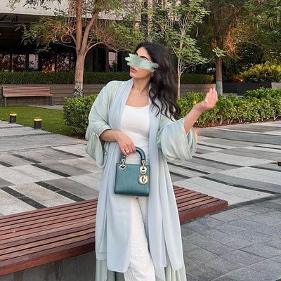 F&R Noor Bright Silk Robe Dress