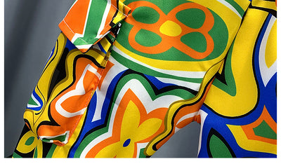 Boys’ Spring Cotton Two-Piece Outfit – Long Sleeve Shirt & Pants