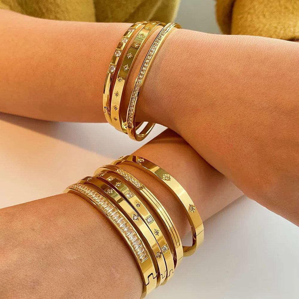 F&R  Zirconia Glow Bangles