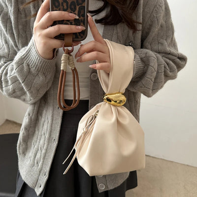 F&R Mini Retro Pleated Shoulder Bag