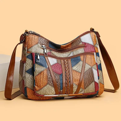 F&R Brown Vintage Crossbody Bag