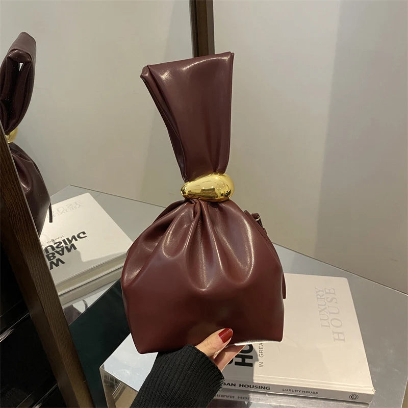 F&R Mini Retro Pleated Shoulder Bag