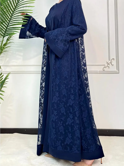 F&R Luxe Lace Abaya Set