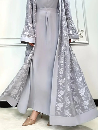 F&R Luxe Lace Abaya Set