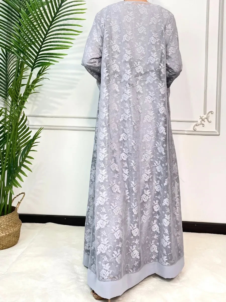 F&R Luxe Lace Abaya Set