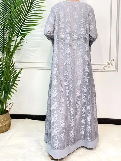 F&R Luxe Lace Abaya Set