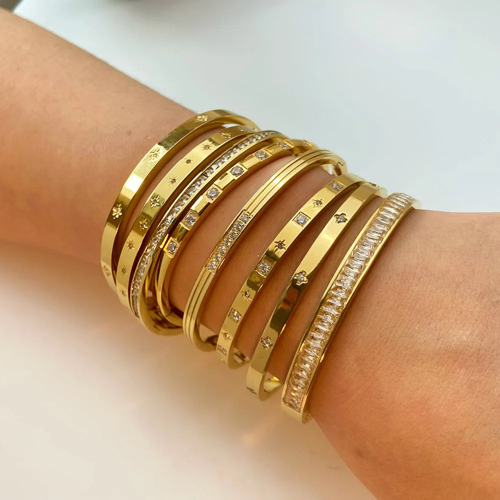 F&R  Zirconia Glow Bangles