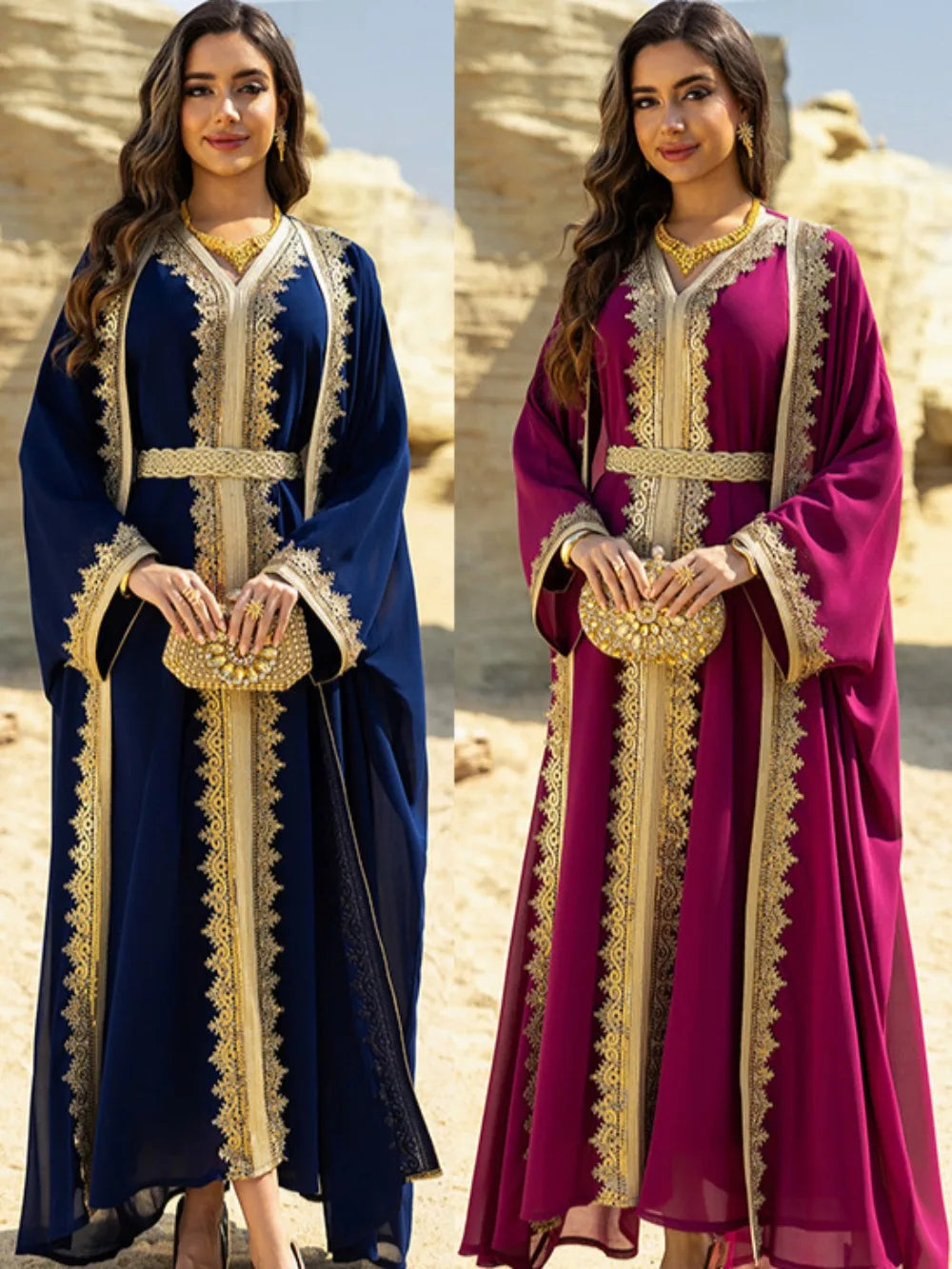 F&R Luxe Party Abaya Set