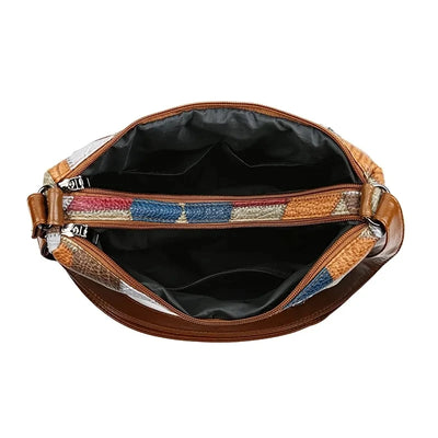 F&R Brown Vintage Crossbody Bag