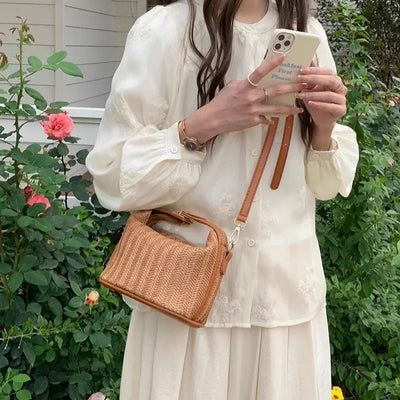 F&R Summer Handwoven Grass Bag