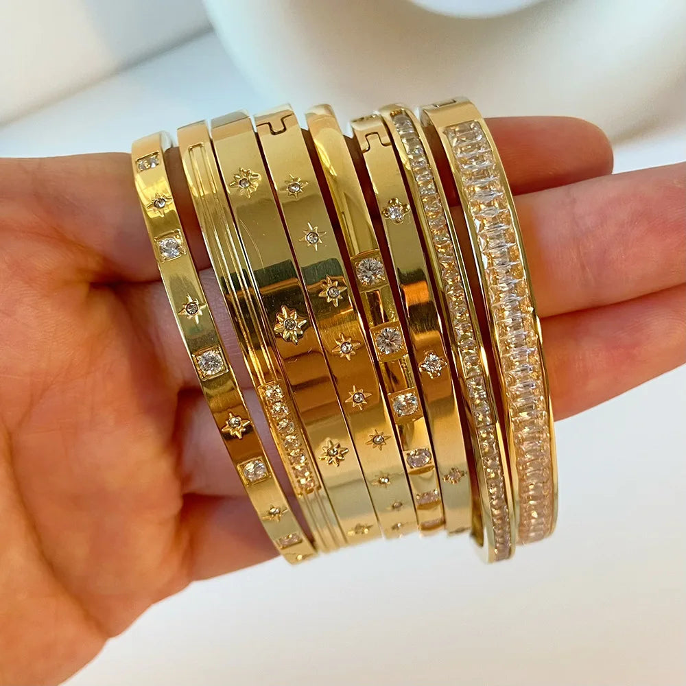 F&R  Zirconia Glow Bangles
