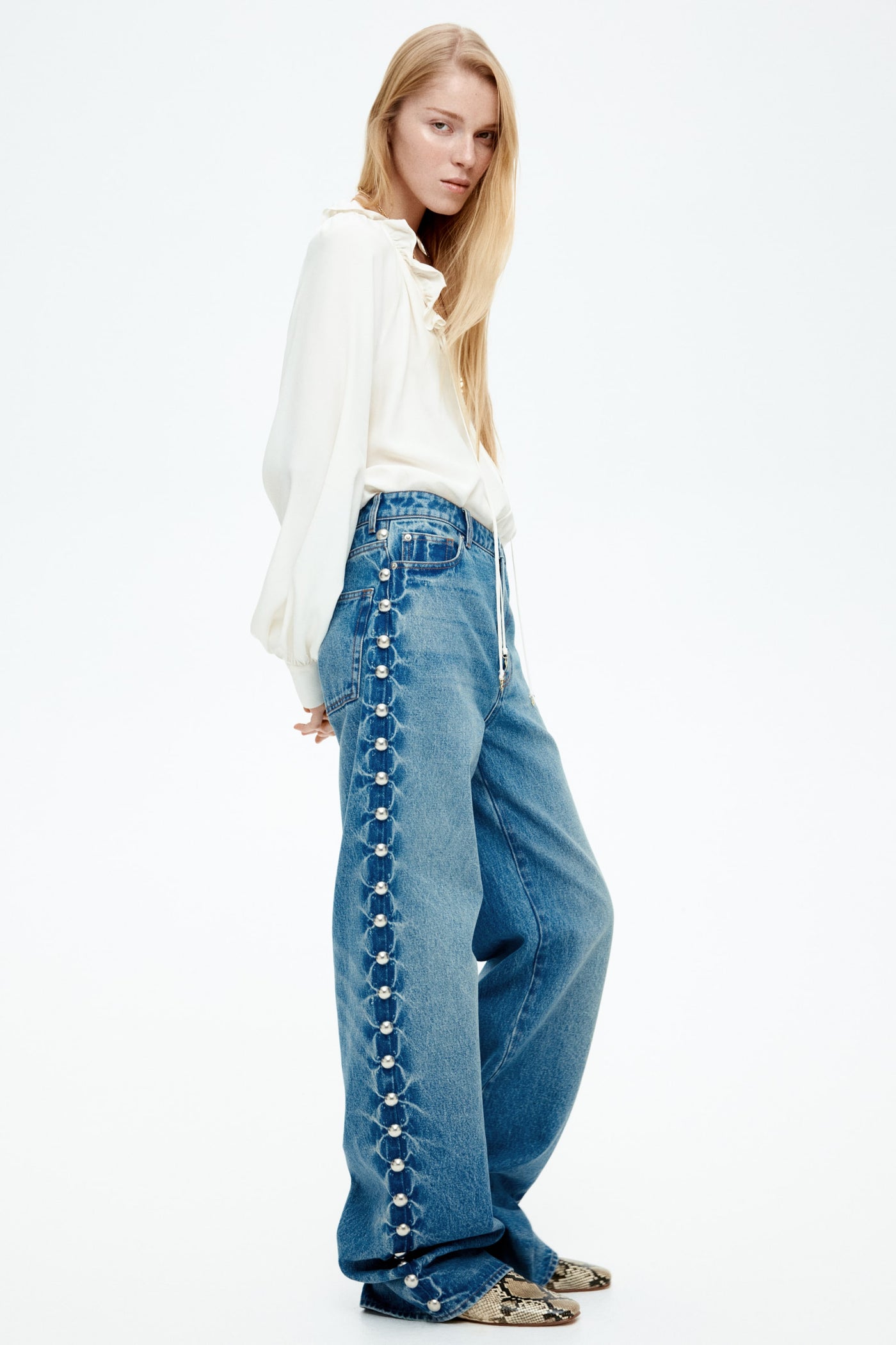 F&R Chic bead Jeans