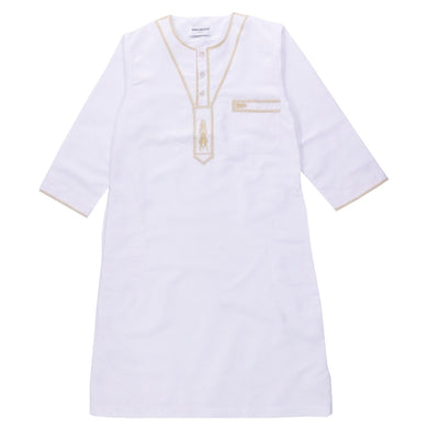 Middle East Youth Boys Traditional Robe – Ethnic Embroidered Festival Outfit