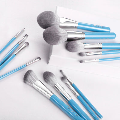 F&R Elara 13-Piece Wooden Makeup Brush Set