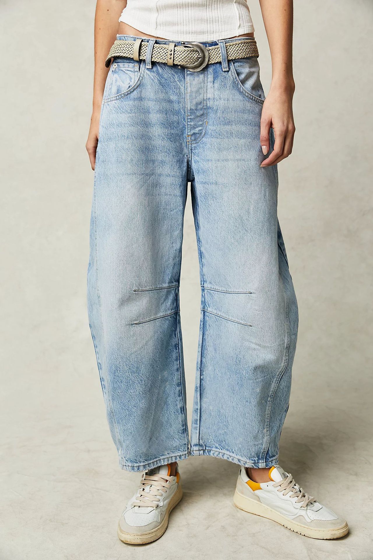 F&R Kairo Barrel-Leg Denim Jeans