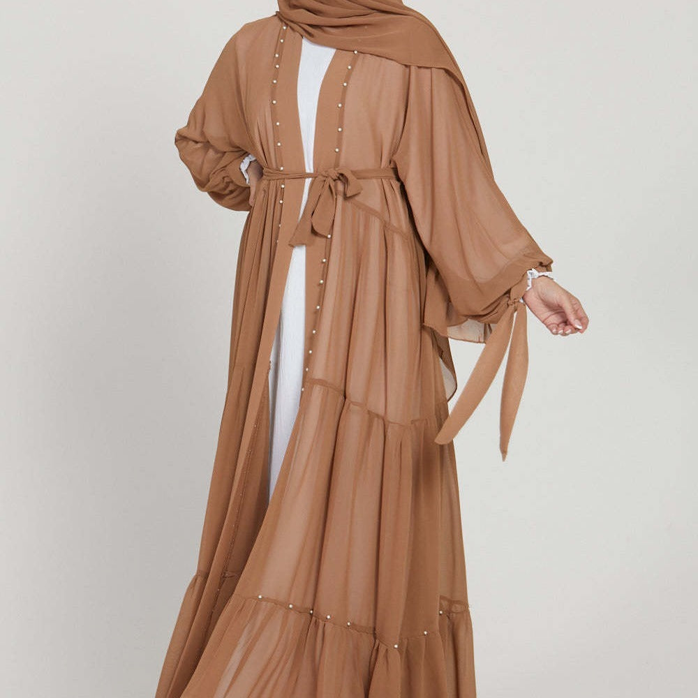 F&R Zainab Beaded Chiffon Robe